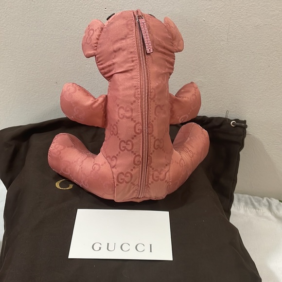 Sold‼️‼️GUCCI
Nylon Monogram Teddy Bear Folding Tote Pink💓 - Picture 6 of 17